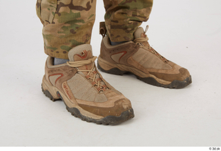 Waylon Crosby Army Pose A details of uniform leg shoes…